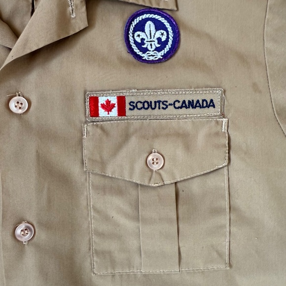 Vintage 90s Scouts Canada uniform shirt - Picture 7 of 8